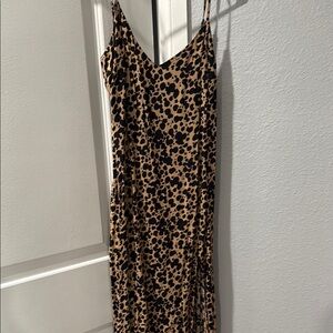 Reformation Black and Tan Maxi Dress